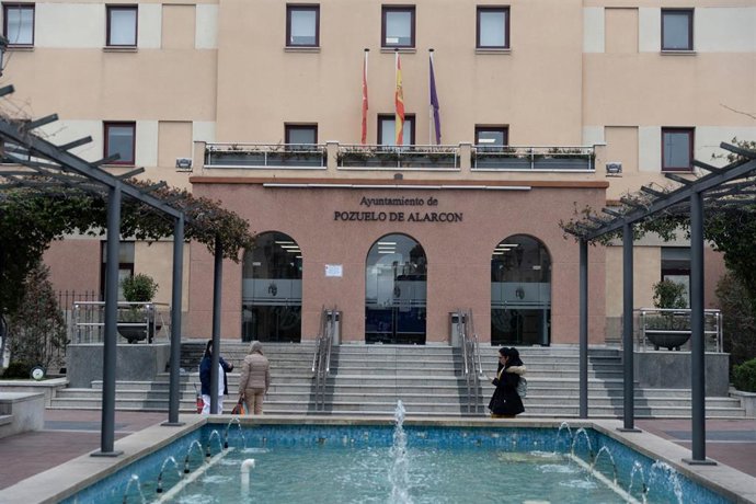 Fachada del Ayuntamiento de Pozuelo de Alarcón, a 13 de febrero de 2024, en Pozuelo de Alarcón, Madrid (España).