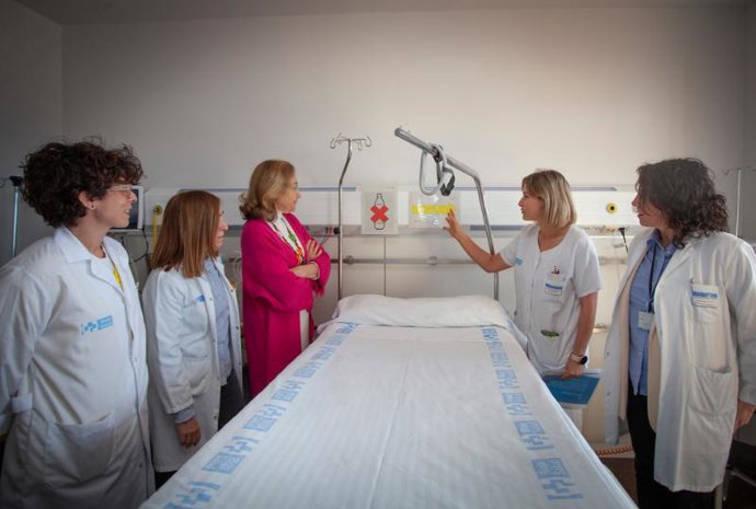 La consejera María Martín, en la visita para conocer el 'proyecto flecha'