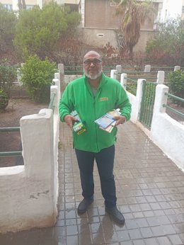 Eustaquio Miguel Déniz García, vendedor de la ONCE