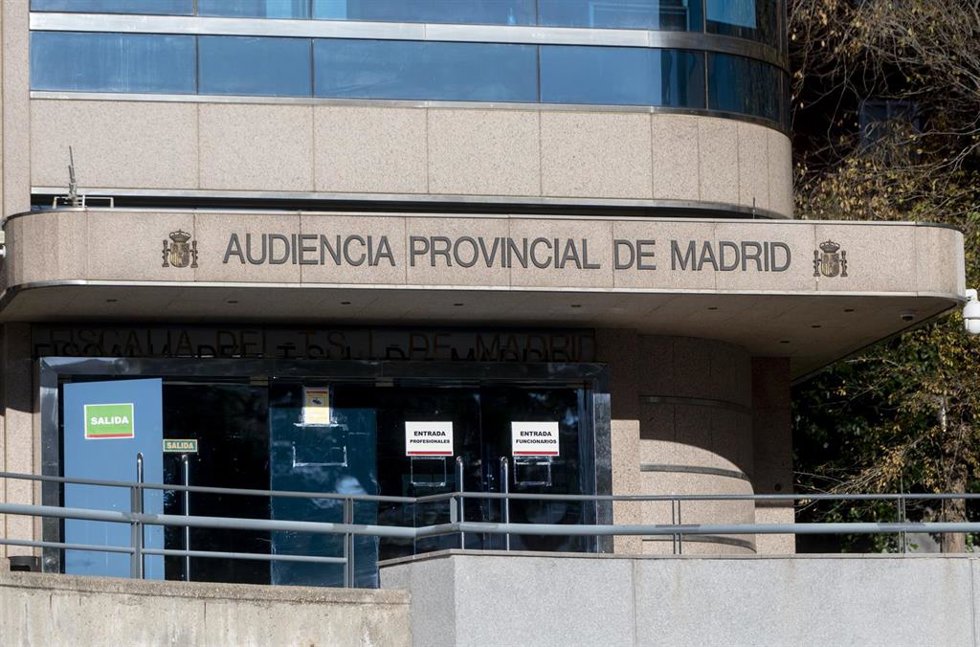 Archivo - Audiencia Provincial de Madrid, a 15 de diciembre de 2023, en Madrid (España). 