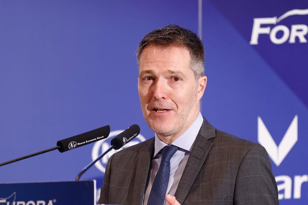 Archivo - Bernd Reichart , CEO de 'A22', durante un acto con medios de comunicación en Madrid