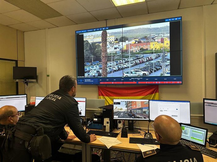 Sala de Comunicaciones de la Policía Local de El Puerto.