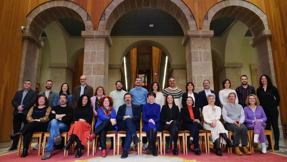 Foto de familia del nuevo grupo parlamentario del BNG