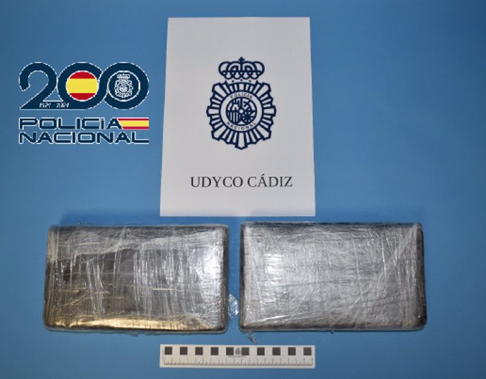 Droga incautada en un vehículo en Cádiz