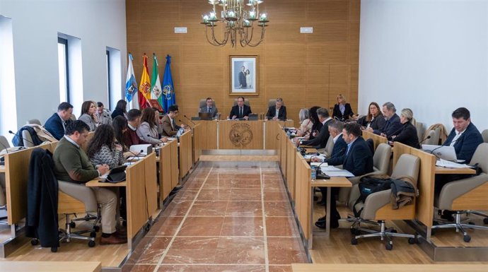Pleno ordinatio de la Diputación de Huelva correspondiente al mes de marzo.