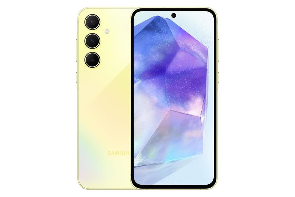 Galaxy A55 5G y A35 5G en color amarillo