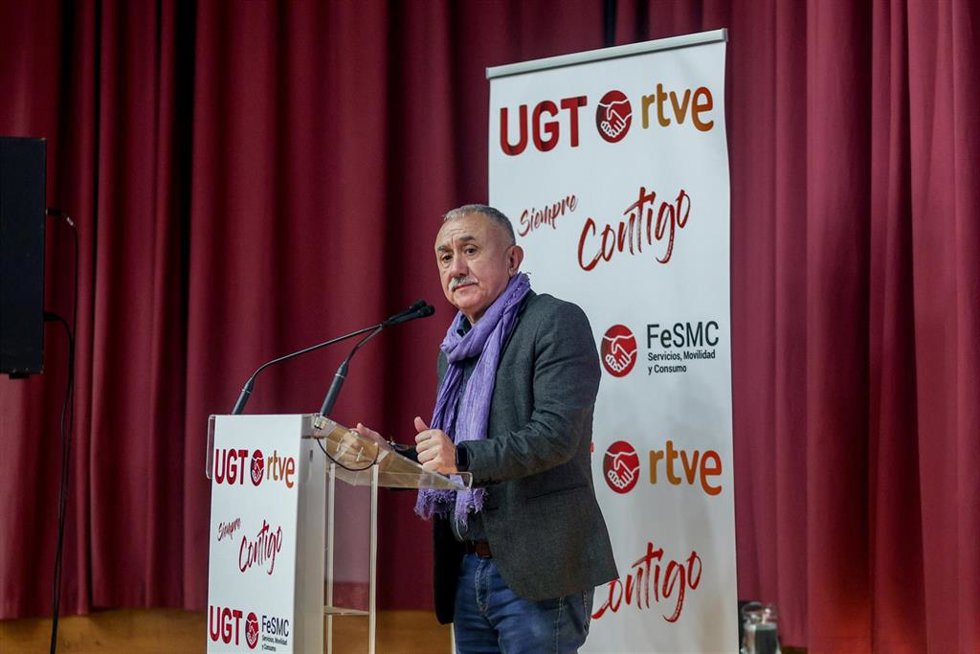 El secretario general de UGT, Pepe Álvarez. 
