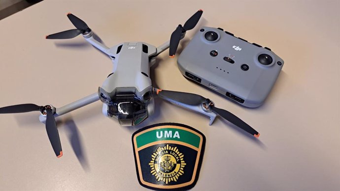 Dron interceptado por la Policía Local