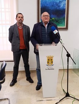 El alcalde de La Rambla, Jorge Jiménez, en la presentación de la jornada informativa.