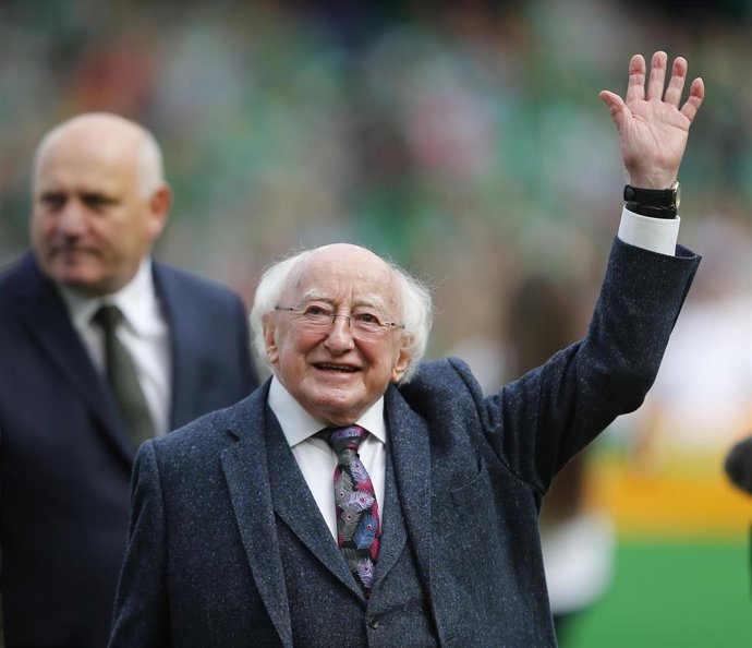 Archivo - El presidente de Irlanda, Michael Higgins