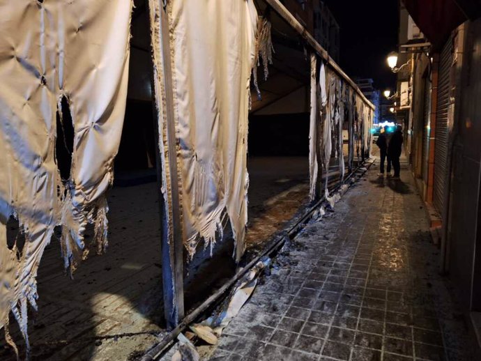 Carpa quemada de la falla Juan de Aguiló