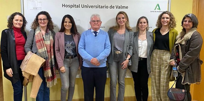 Ponentes del curso de manejo y control de la dermatitis atópica moderada grave, organizado por Dermatología del Valme.