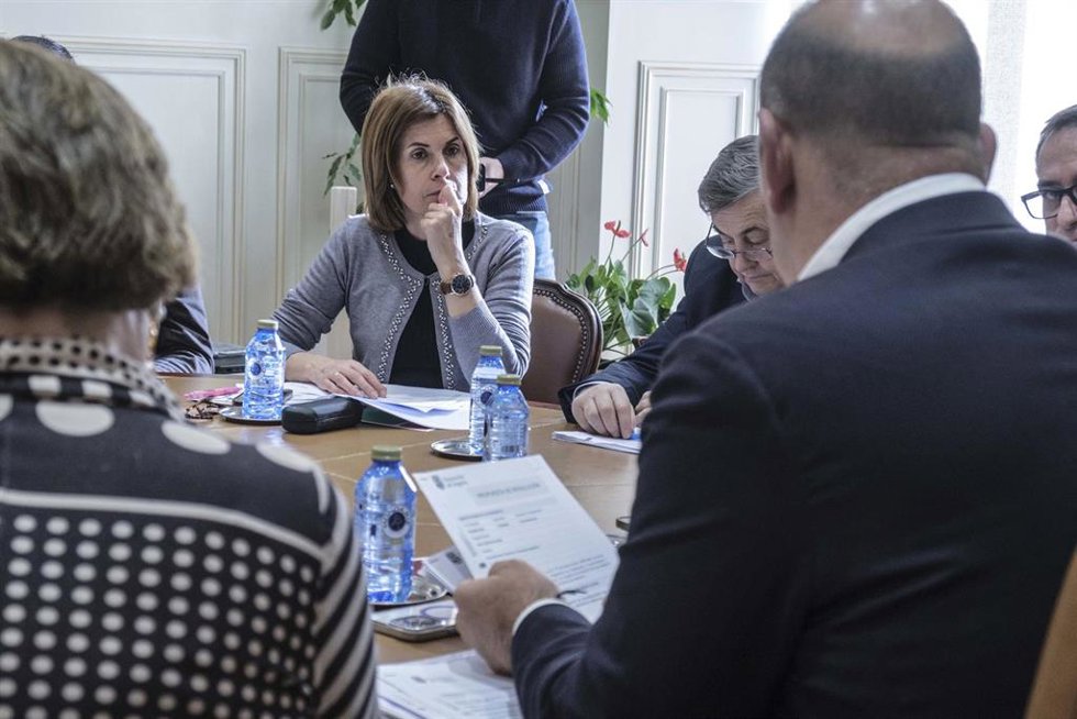 LA diputada de Promoción Provincial y Desarrollo Rural Sostenible, Magdalena Rodríguez, en la Junta de Gobierno de la Diputación de Segovia.