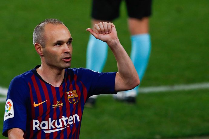 Archivo - Andres Iniesta of FC Barcelonaduring the Spanish championship La Liga football match between FC Barcelona and Real Sociedad on May 20, 2018 at Camp Nou stadium in Barcelona, Spain - Photo Andres Garcia / Spain DPPI / DPPI