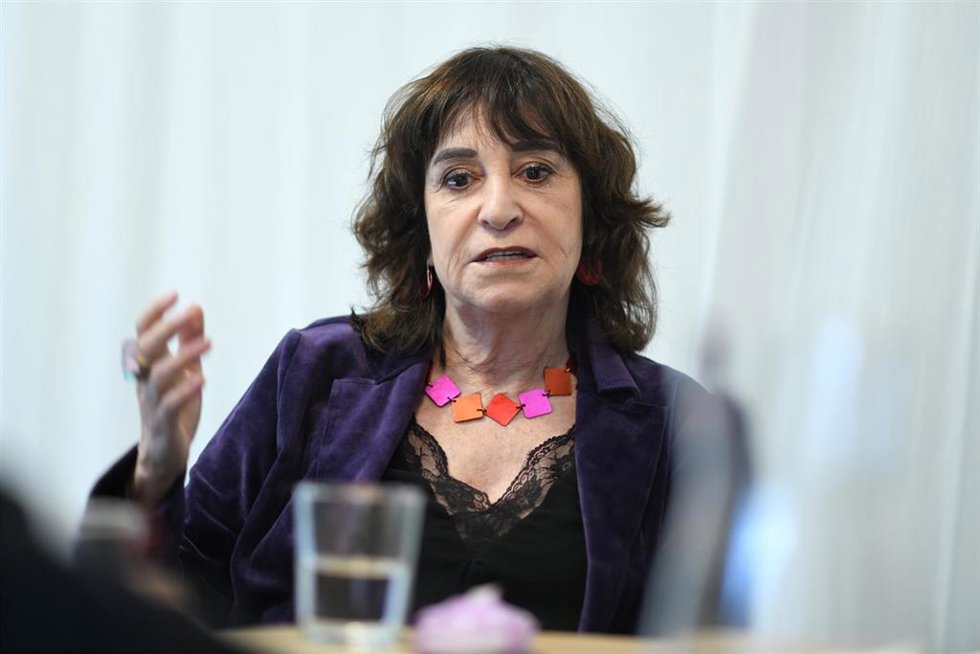 La escritora Rosa Montero durante una entrevista para Europa Press
