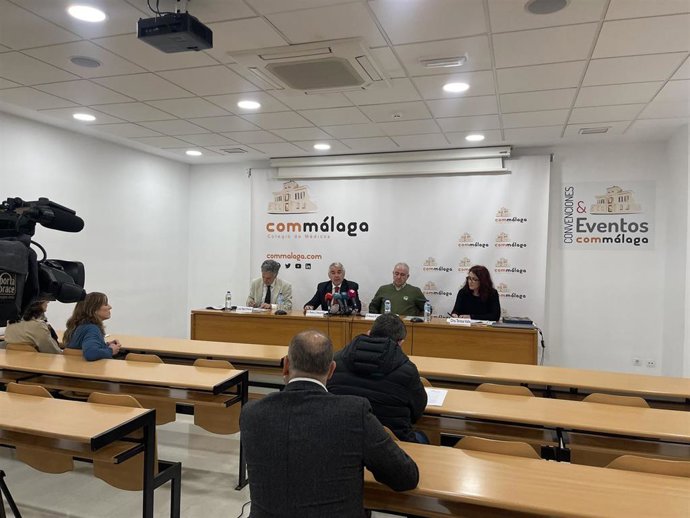 Rueda de prensa del Colegio de Médicos de Málaga y el SMM sobre agresiones a facultativos.