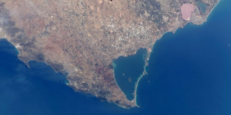 Archivo - Imagen por satélite del Mar Menor