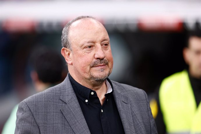 Rafael Benitez, head coach of Celta de Vigo, looks on during the Spanish League, LaLiga EA Sports, football match played between Real Madrid and RC Celta de Vigo at Santiago Bernabeu stadium on March 10, 2024, in Madrid, Spain.