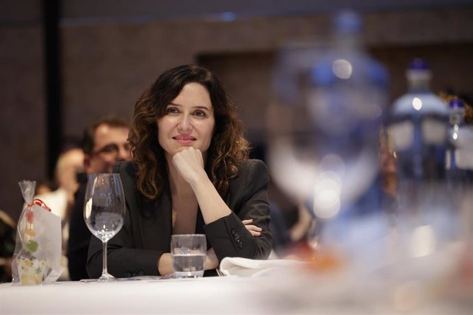 La presidenta de la Comunidad de Madrid, Isabel Díaz Ayuso, durante la IV edición de los Premios Héroes de Tabarnia