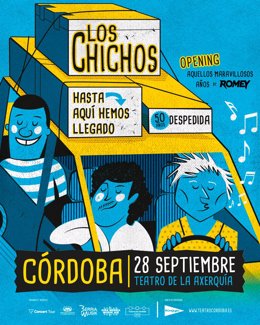 Cartel del concierto de Los Chichos en Córdoba.