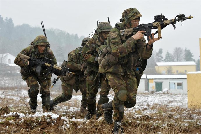 Archivo - Jan. 20, 2015 - Grafenwoehr, Bavaria, Germany - Dutch soldiers during NATO exercise Allied Spirit at the U.S. Army Joint Multinational Readiness Center January 20, 2015 in Hohenfels, Germany. The exercise involves more than 2,000 soldiers from
