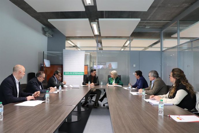 La Comisión Nacional de Deporte Inclusivo, reunida con el Gobierno de la Junta de Extremadura.