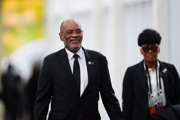 Archivo - October 18, 2023, Ottawa, ON, Canada: Haiti Prime Minister Ariel Henry arrives at the Canada-CARICOM summit in Ottawa on Wednesday, Oct.18, 2023.
