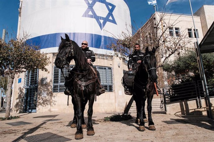 Archivo - Agentes de la Policía israelí en Jerusalén