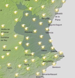 Mapa del temps del dimecres 13 de març
