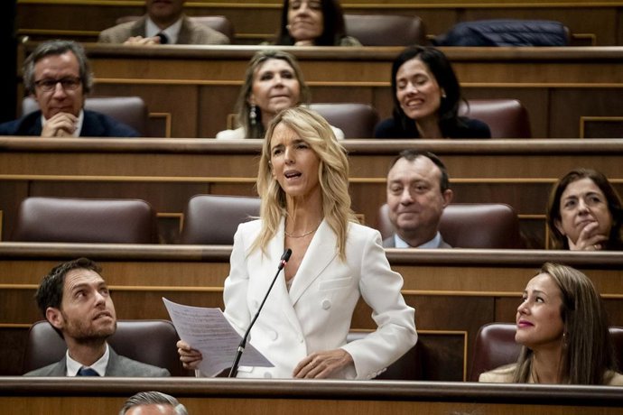La diputada del PP, Cayetana Álvarez de Toledo, en una sesión plenaria en el Congreso