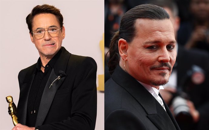 Johnny Depp publica una foto fake con Robert Downey Jr. Tras los Oscar 2024... Y luego la borra