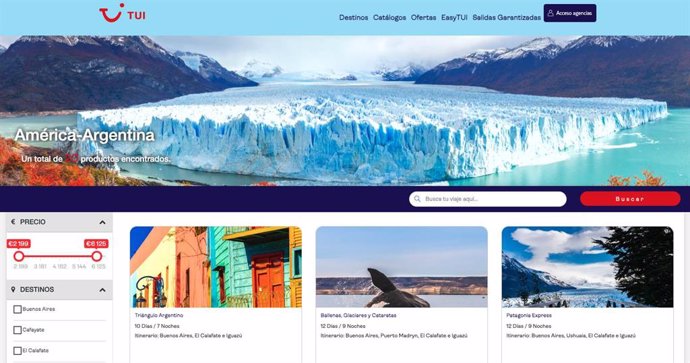 VIAJES A ARGENTINA - WEB TUI.