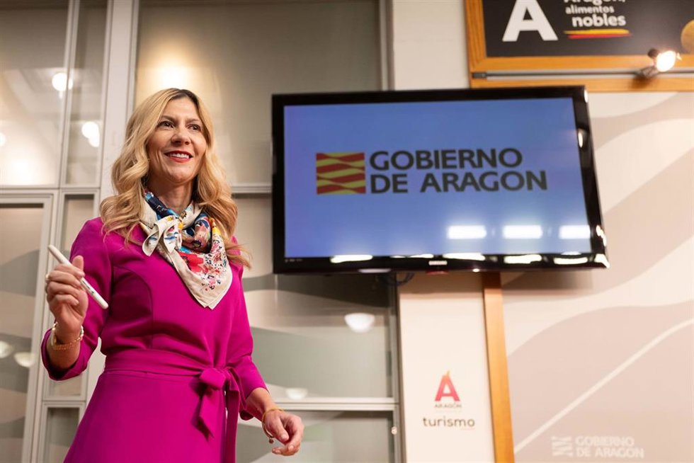 La vicepresidenta segunda y portavoz del Gobierno de Aragón, Mar Vaquero.