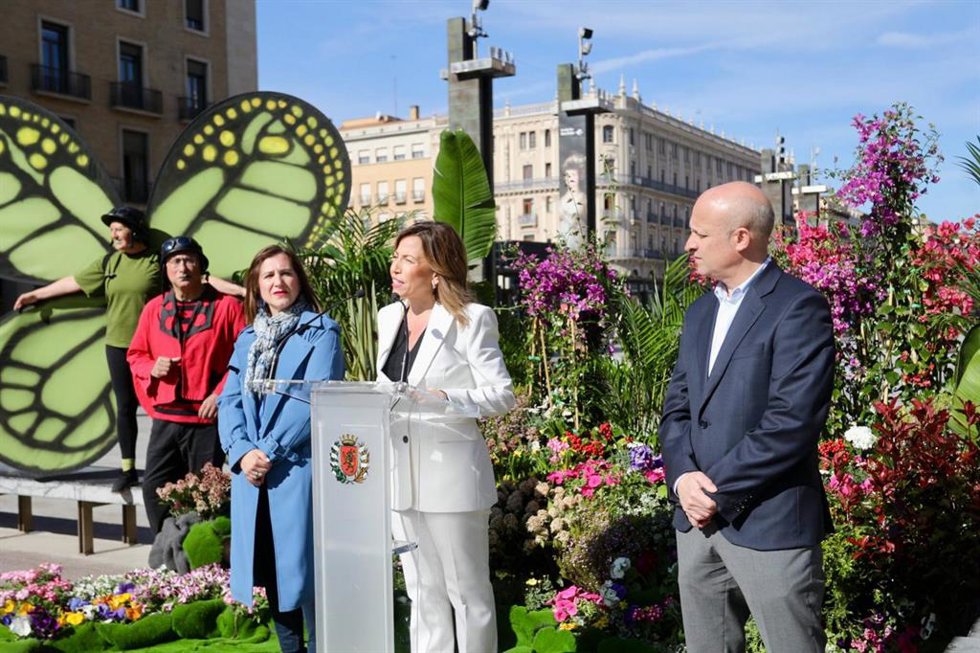 La alcaldesa de Zaragoza, Natalia Chueca, presneta "Hola Zaragoza"