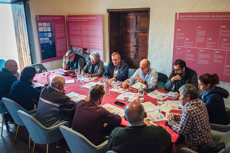 Celebración de la Mesa Insular del Vino, que tuvo lugar esta semana en las instalaciones de la Casa del Vino, en el municipio de El Sauzal