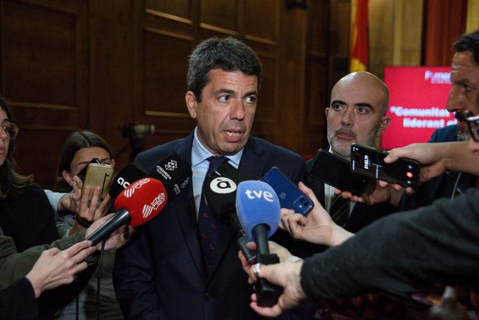 El presidente de la Generalitat Valenciana, Carlos Mazón
