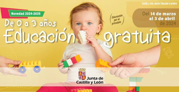 Gráfico elaborado por la Junta para difundir el plazo de solicitud de plazas para el curso 2024-2025