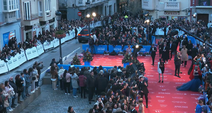 Imagen de la alfombra roja del 27 Festival de Málaga