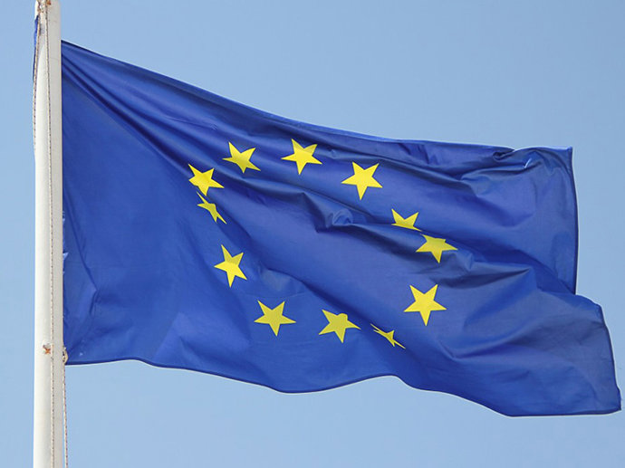 Bandera de la Unión Europea.
