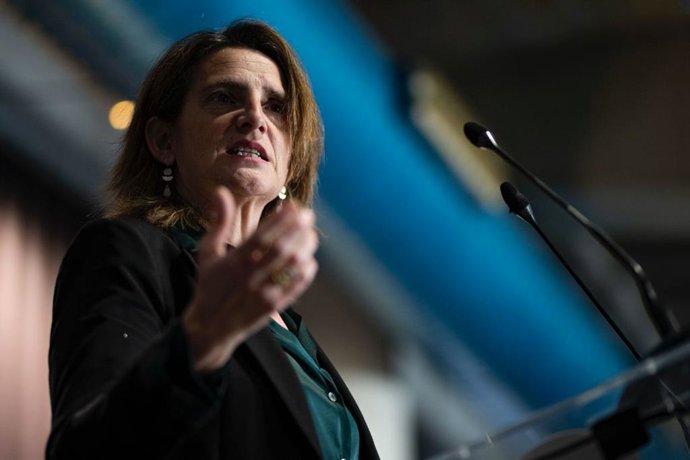 La vicepresidenta tercera del Gobierno y ministra para la Transición Ecológica y el Reto Demográfico, Teresa Ribera, en un acto en la UAB