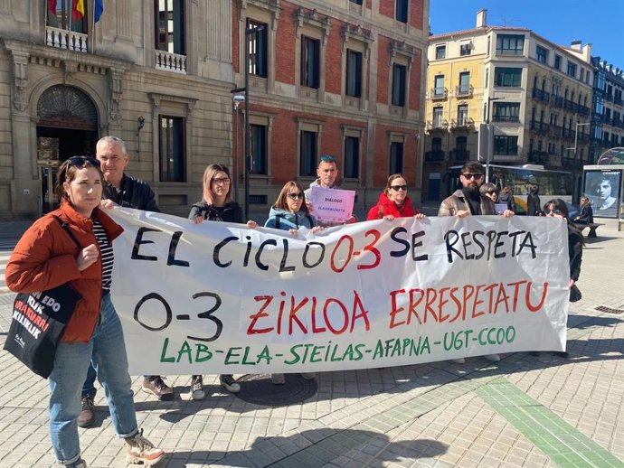 Imagen de la concentración de sindicatos del ciclo 0-3 años