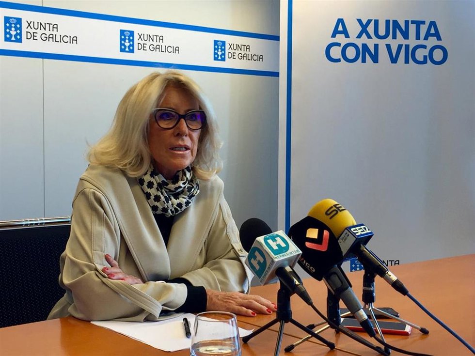 Archivo - Corina Porro en la rueda de prensa de este lunes.