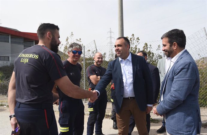 Acto de colocación de la primera piedra del nuevo Centro de Formación para los Bomberos