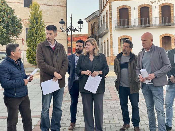 Representantes del PP en la Cuenca Minera onubense.