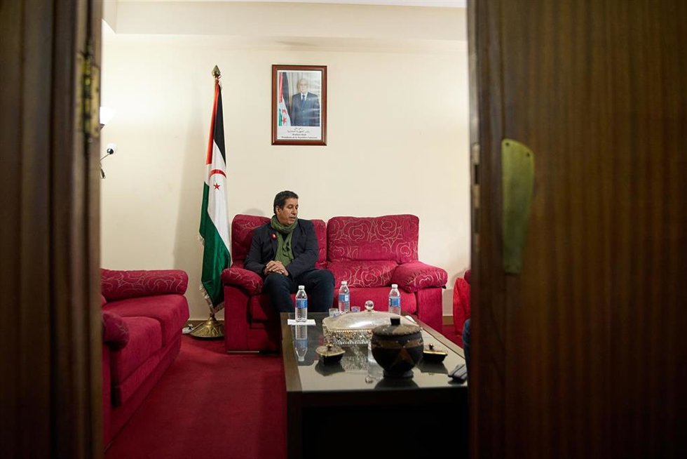 Archivo - El delegado del Frente Polisario en España, Abdulah Arabi