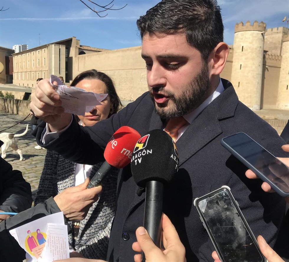 El presidente de VOX Teruel y vicepresidente del Gobierno de Aragón, Alejandro Nolasco