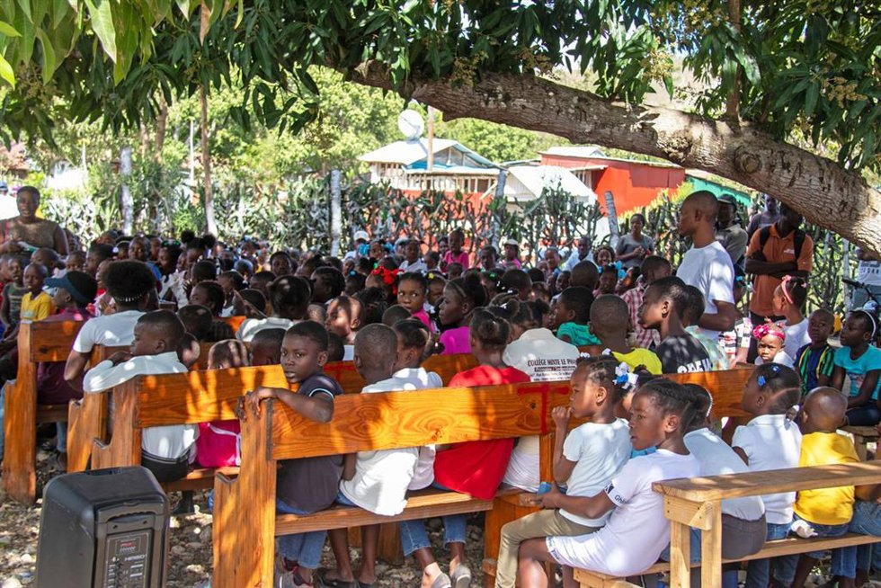 Espacio seguro gestionado por Plan International en Gonaves, Haití