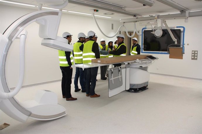 Visita a las instalaciones de Hemodinámica Cardiaca del Hospital  'Virgen de la Luz'.