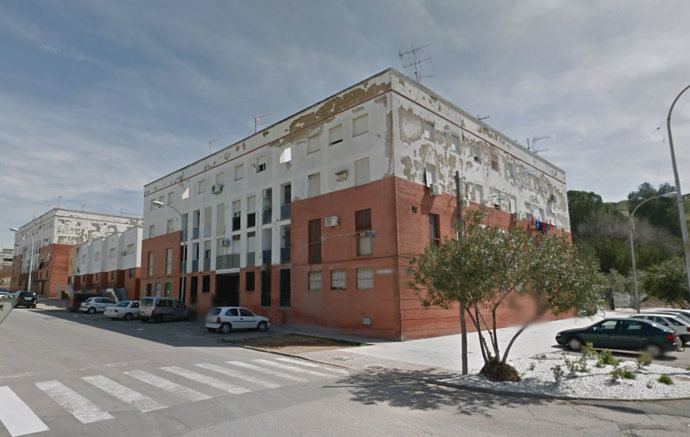 Viviendas de la barriada El Rancho de Morón (Sevilla).