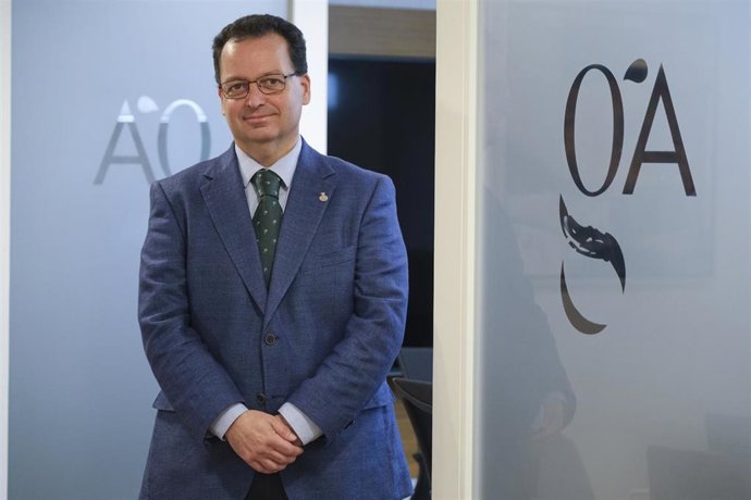 El presidente del Colegio Oficial de Gestores Administrativos de Málaga, Daniel Quijada, en una imagen de archivo